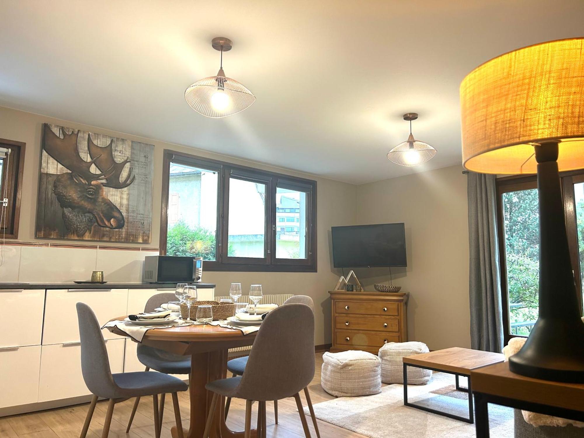 Appartement Style Chalet Avec Grande Terrasse Et Parking Prive シャモニー エクステリア 写真