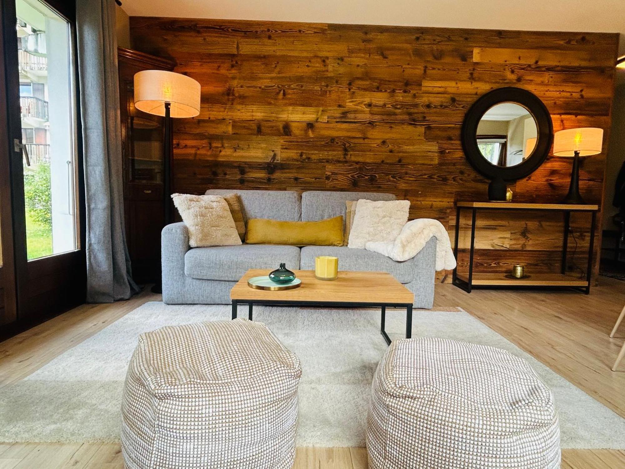 Appartement Style Chalet Avec Grande Terrasse Et Parking Prive シャモニー エクステリア 写真