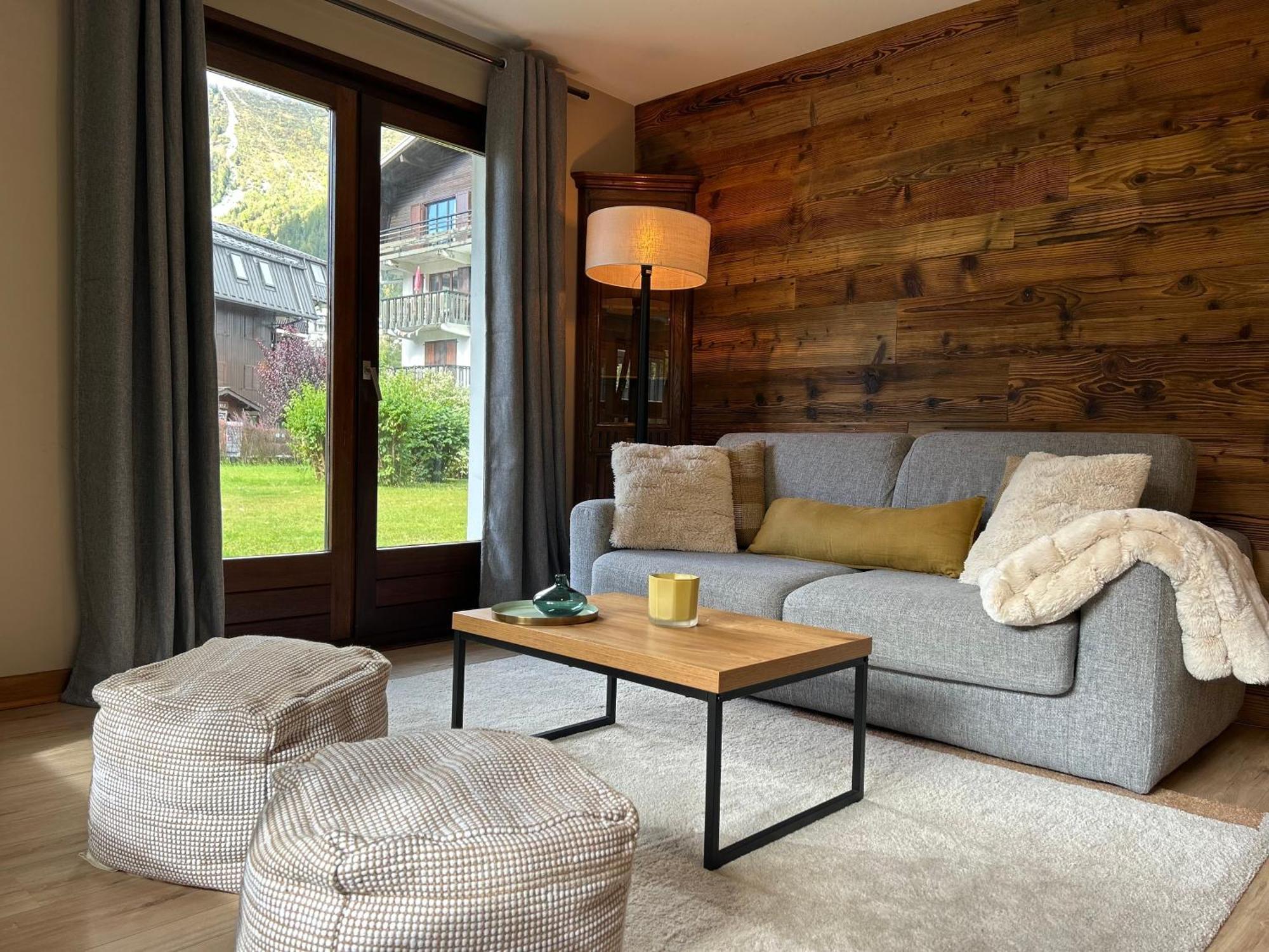 Appartement Style Chalet Avec Grande Terrasse Et Parking Prive シャモニー エクステリア 写真